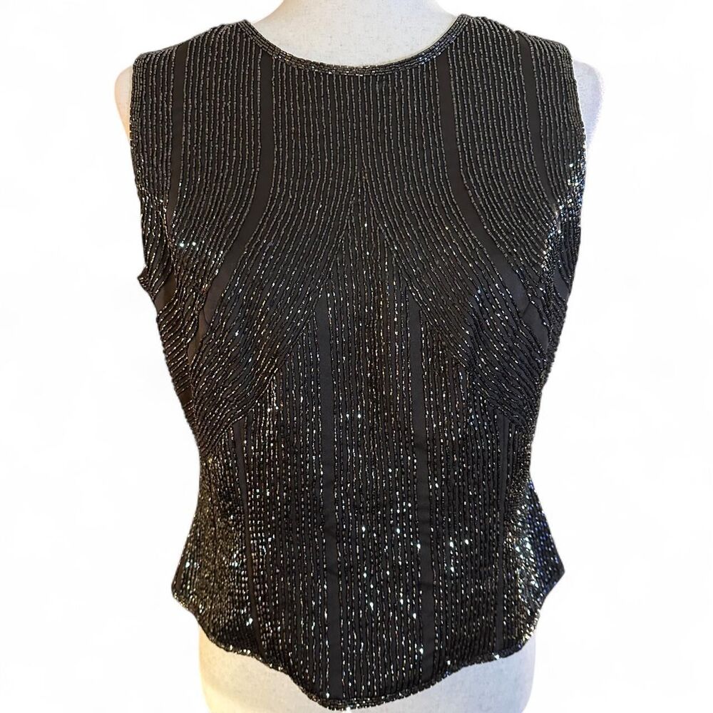 Oleg-cassini Women's Brown Vest